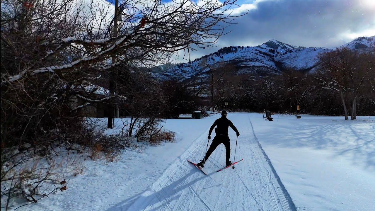 White pine / Park City Cross-country skiing ( Drone footage DJI 4 mini Pro )