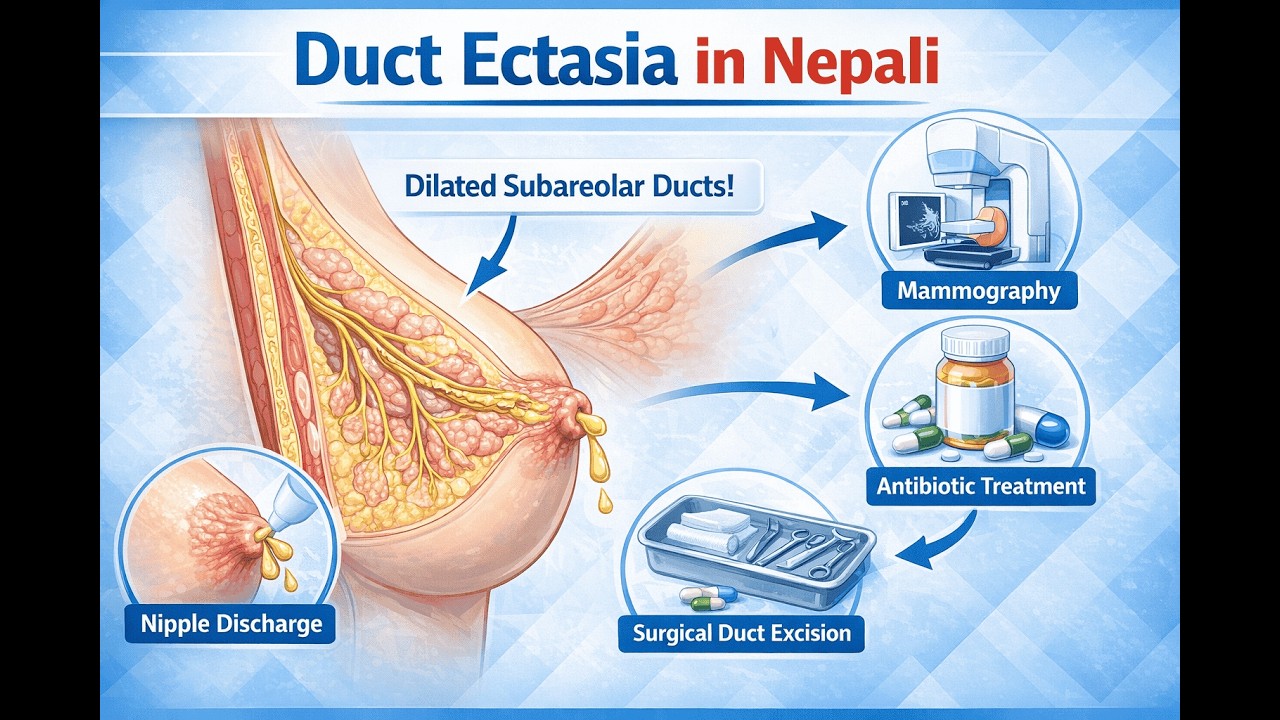 Duct Ectasia Explained in Nepali | Causes, Symptoms & Management | Med Student Guide