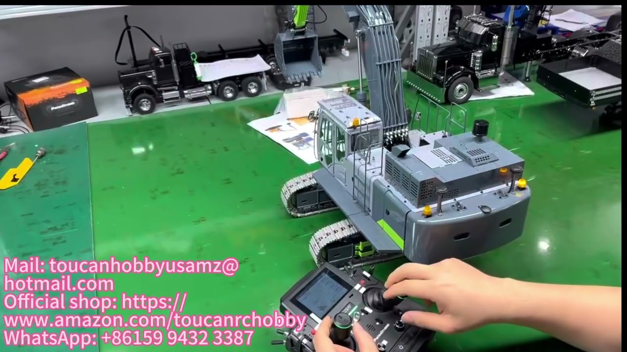 TOUCAN RC HOBBY 1/14 LESU Metal RC Hydraulic Excavator Aoue ZX490 Upgraded Heavy Digger  THZH2259