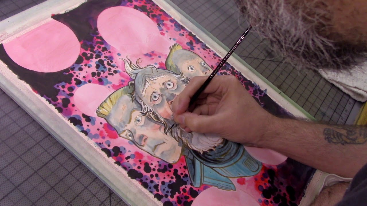 Tyler Crook Time-lapse Drawing: Colonel Weird: Cosmagog