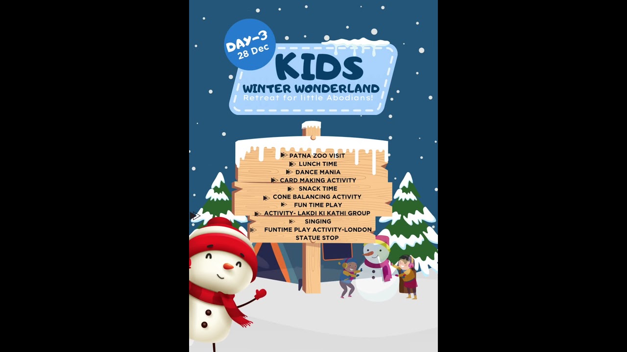 Winter Wonderland Retreat for Little Abodians! ❄️🎄❄️ | Scholars Abode School | #shorts #shortsfeed