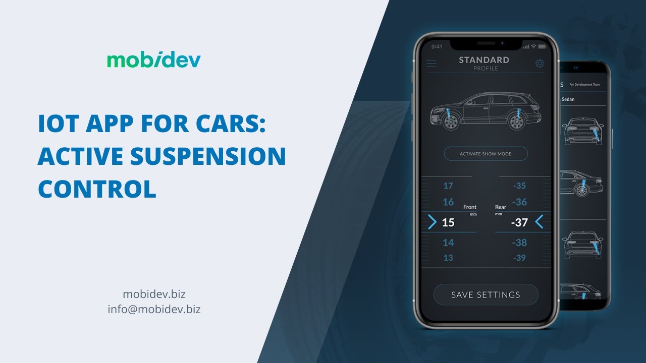 Active Suspension Control, IoT app for cars by MobiDev