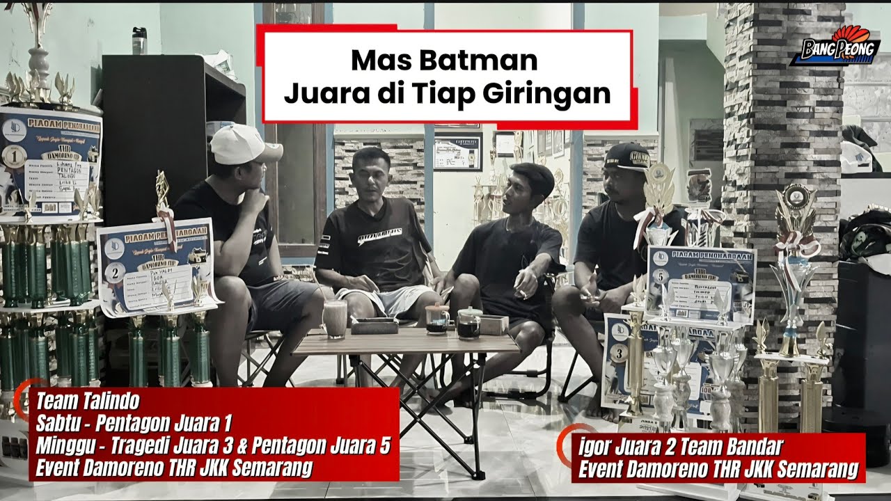 TALINDO BANDAR JUARA 1 & 2 PENTAGON & IGOR EVENT DAMORENO CUP THR JKK