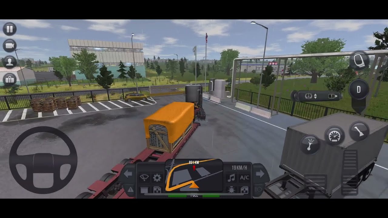 TRUCK SIMULATOR ULTIMATE / MOBILE GAME / FIRST TIME DRIVING A SEMI-TRUCK