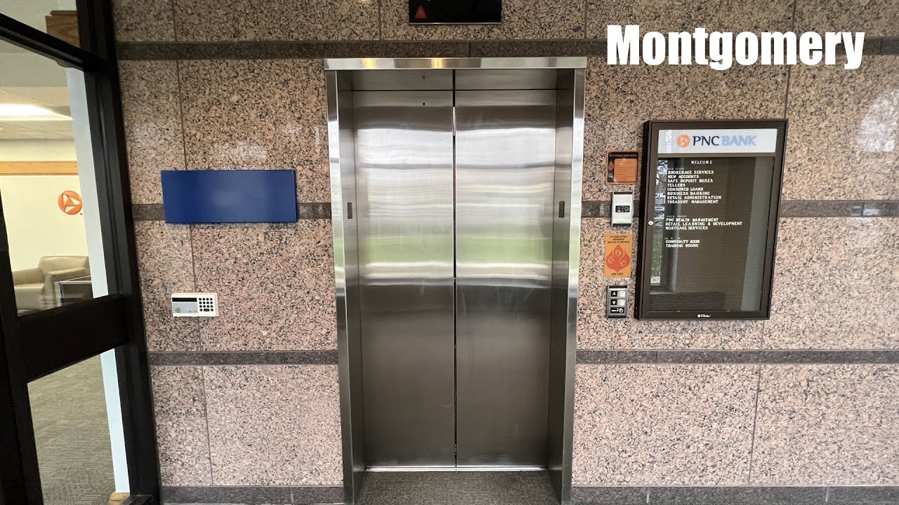 Awesome Fast Montgomery Vector Traction Elevator at PNC Bank in Bloomington, IL