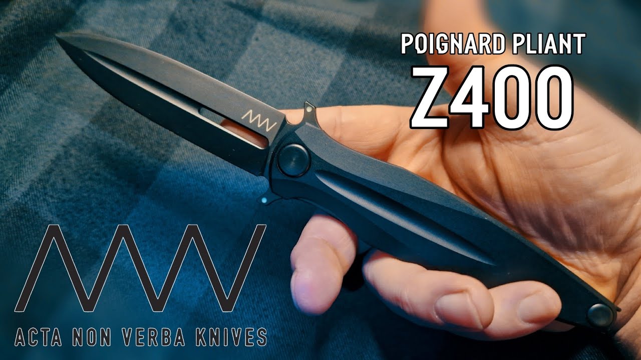 Le Poignard pliant de Acta Non Verba est magnifique ! ANV Z400