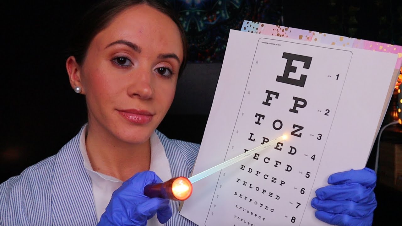 ASMR / Eye Exam Roleplay (whispered)