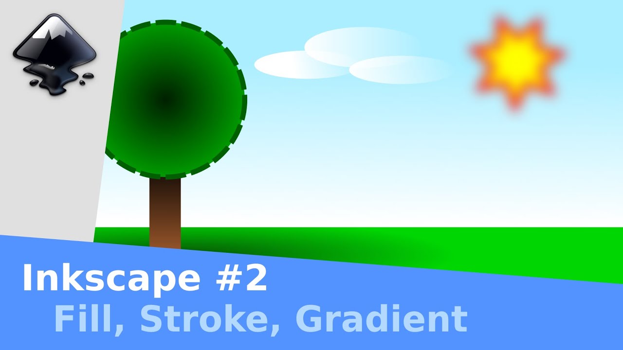DG - Inkscape #2 - Colorindo Objetos: Fundo, Borda e Gradientes
