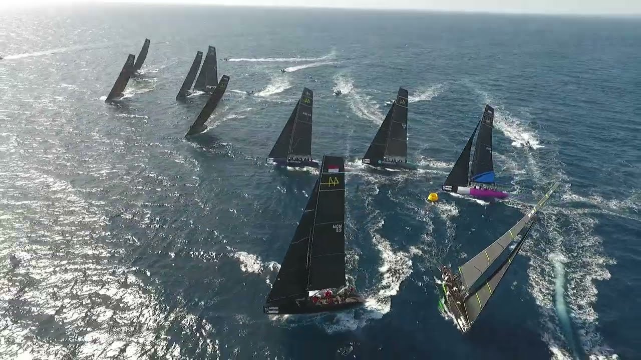 44Cup Calero Marinas -  Top mark the top nine boats were separated by just 30m