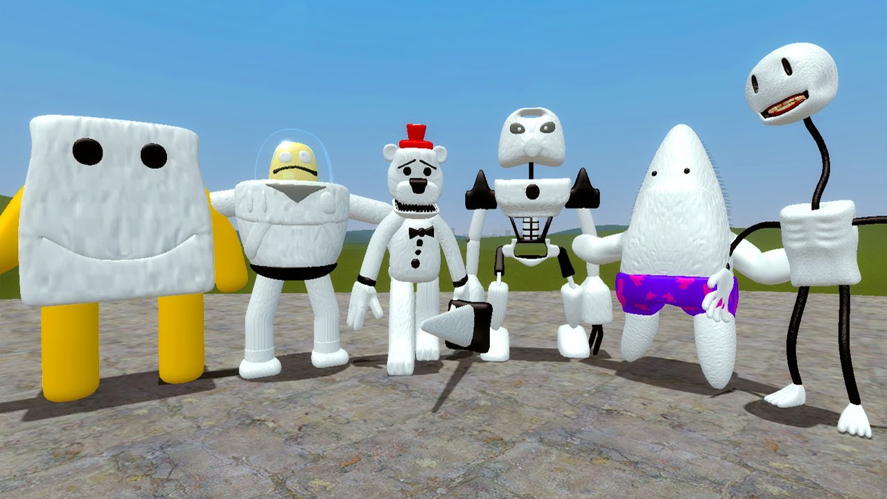 3D SANIC CLONES MEMES BUT ALL TURN WHITE [Garry's Mod]