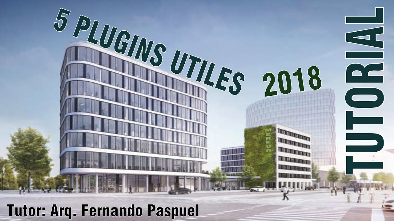 6.- TOP 5 PLUGINS UTILES  2018 (Crear terrenos, Tuberias, papercraft) | Sketchup Plugins 2018
