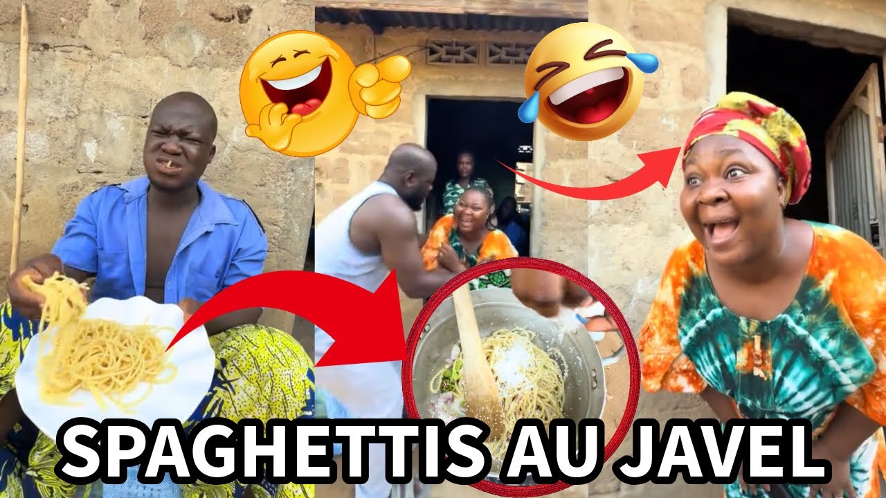 NORAH, TOVIA , JOJO L’OFFICIER , IBRAHIMA & TOTO: Spaghetti au javel🤣🤣//nouvelle vidéo très drôle