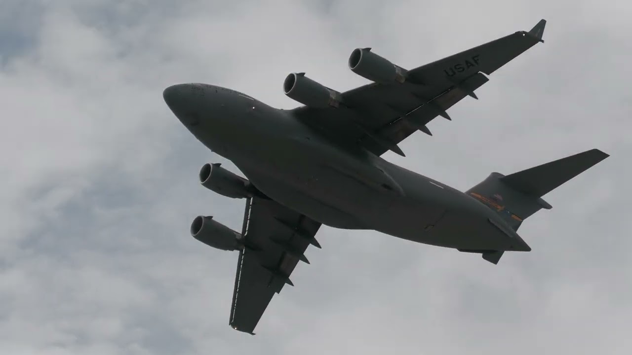 USAF Boeing C-17A Globemaster III(01-0193) departing Las Vegas!