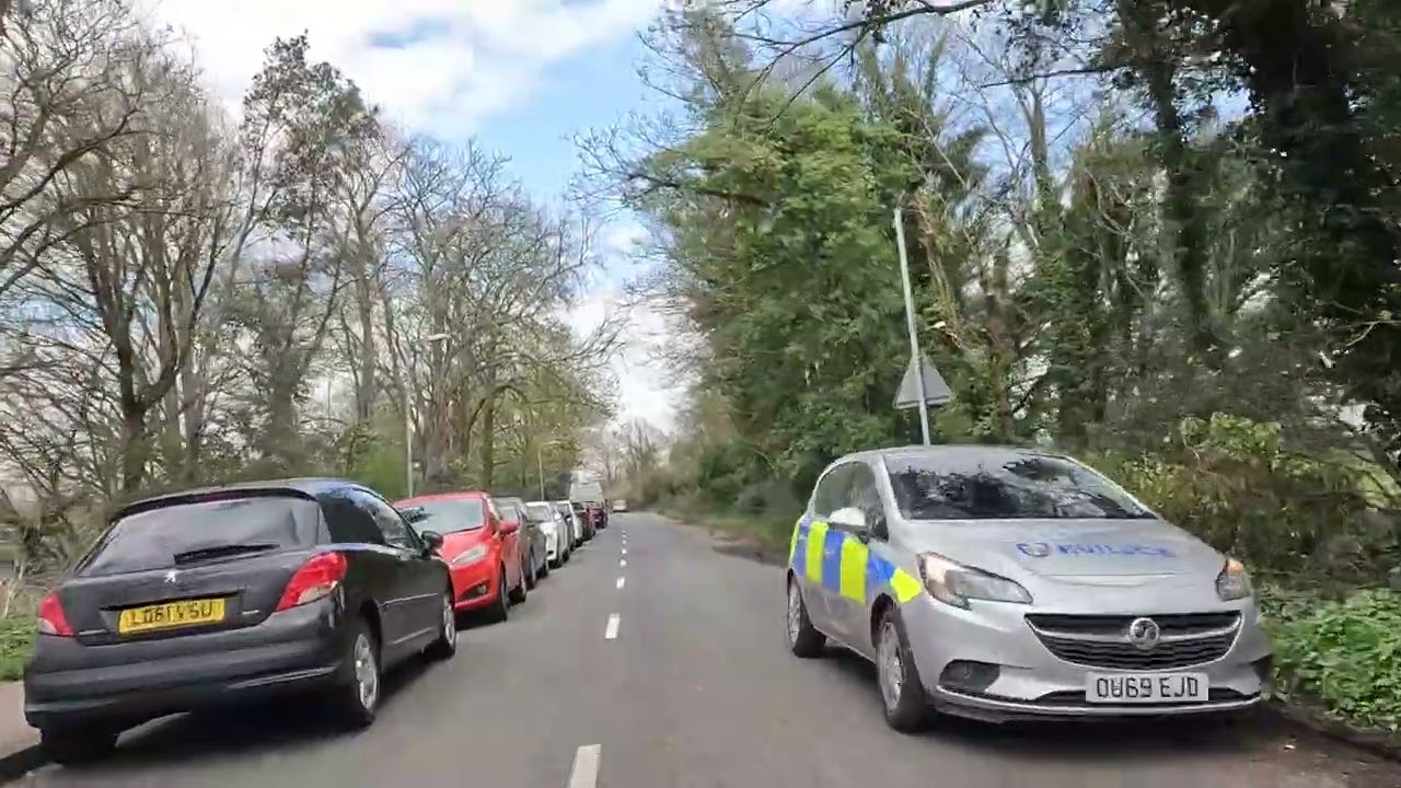 Taplow - England - 4K - Relaxing Drive