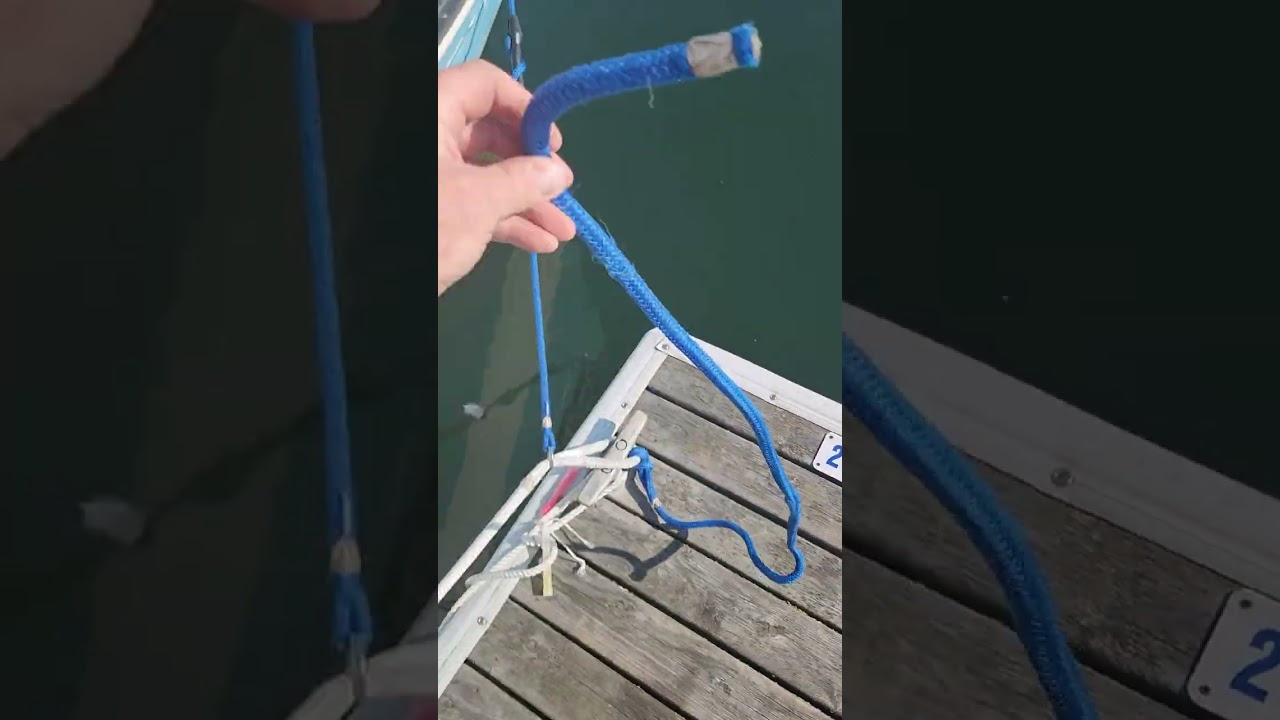Sailboat Self-Slipping/Single-Handed Docking Line Setup