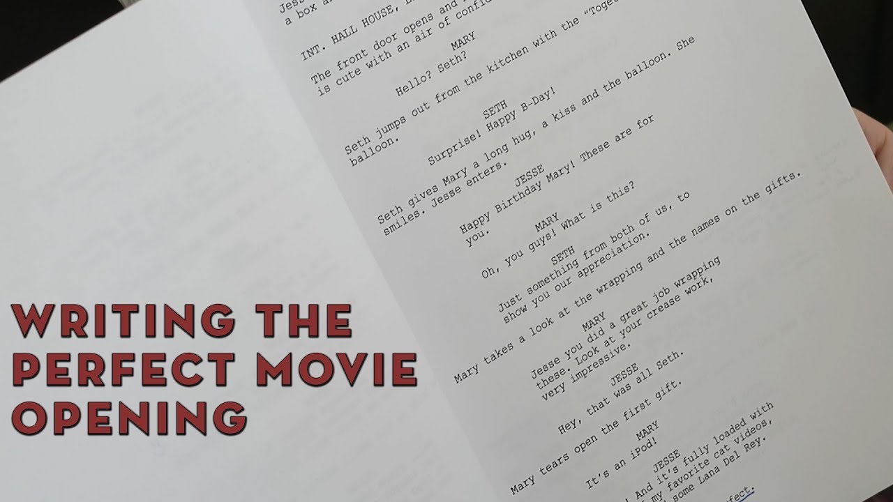 Writing The Perfect Movie Opening | Screenwriting