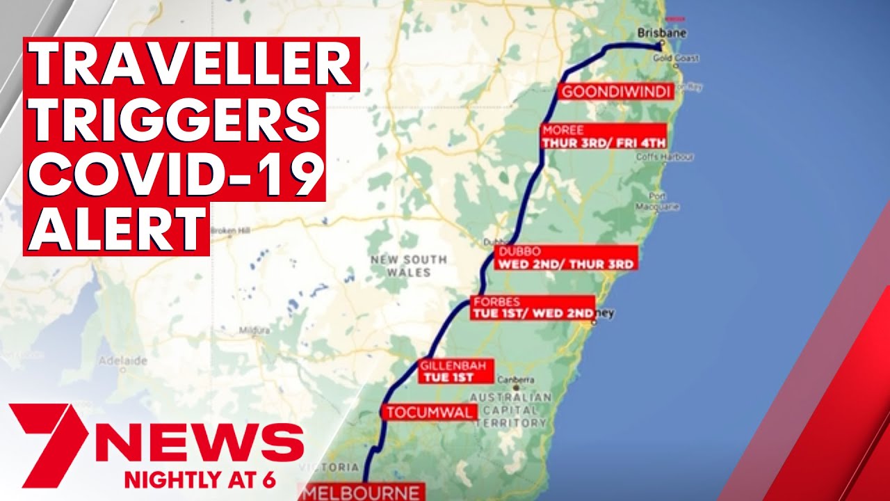 COVID-19 alert in western NSW after Victorian drove to Queensland | 7NEWS