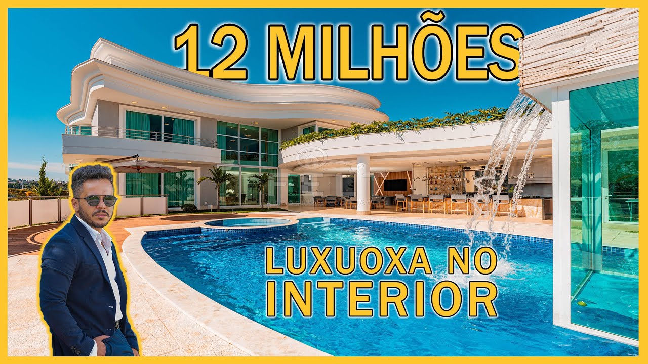 MANSÃO DE R$12 000 000,00 EM JUNDIAÍ  - A MAIS LUXUOSA DO YOUTUBE