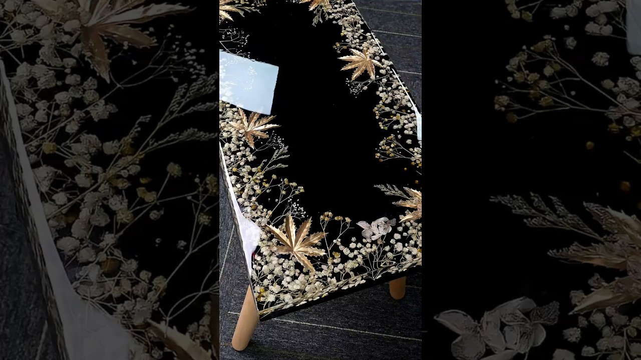 Resin Dried Flower Table