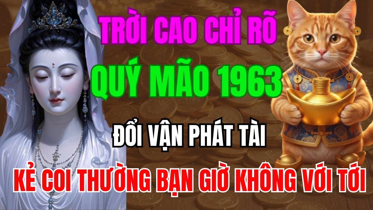 Trời Cao Chỉ Rõ, Quý Mão1963 Năm 2026 Đổi Vận Phát Tài Giàu To, Kẻ Coi Thường Bạn Giờ Không Với Tới