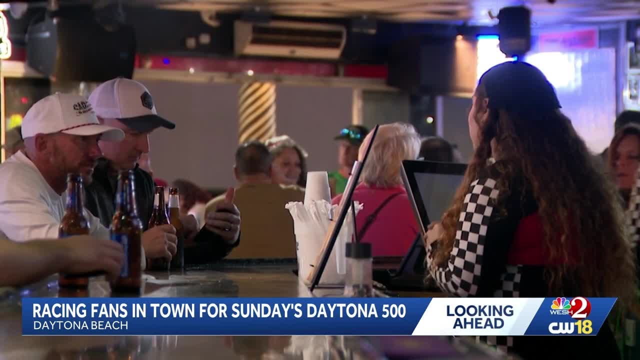 Racing fans in town for Sunday's Daytona 500