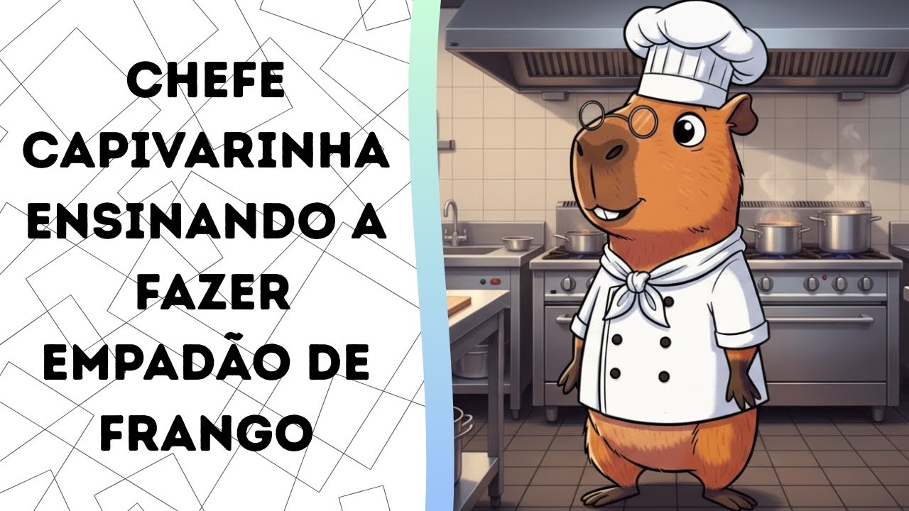 Como Fazer Empadão de Frango Chefe Capivarinha - Cozinhando com os Animais