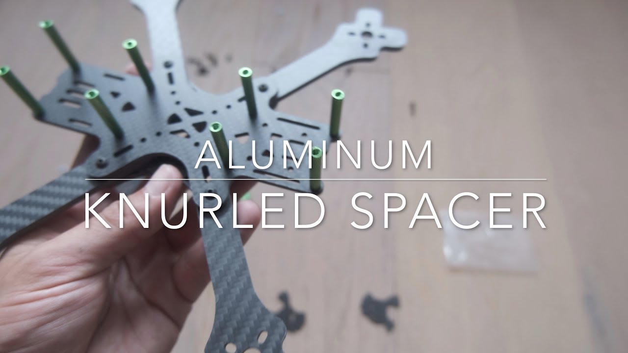 Aluminum knurled spacer