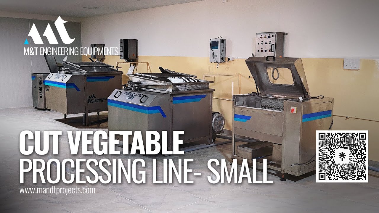 Cut Vegetable Processing Line, Salad processing Line - Capacity 50-500 Kg's/Hr.