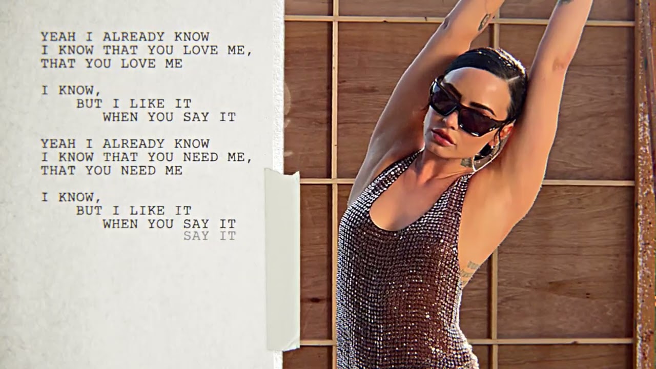 Demi Lovato - Say It (Official Lyric Video)
