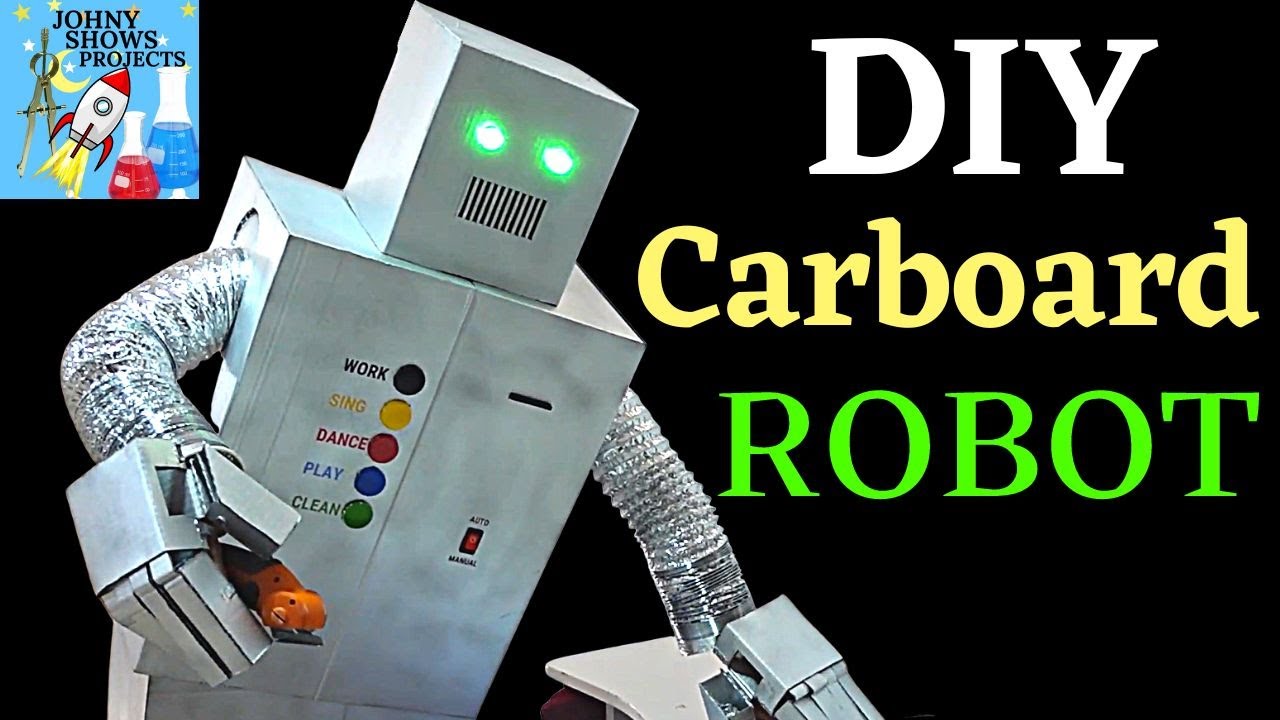 DIY ROBOT PROJECT Life Size 100% Works From Cardboard