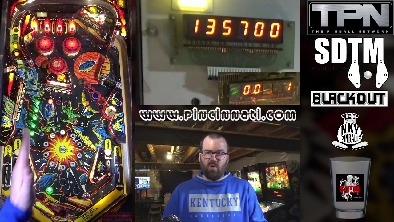 Blackout Pinball (Williams 1980) Tutorial and Gameplay