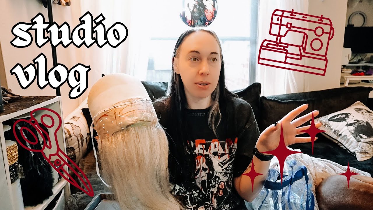 a 🥀 realistic 🥀 week in my life as a full time fiber artist 🧵 sewing educator and wig maker