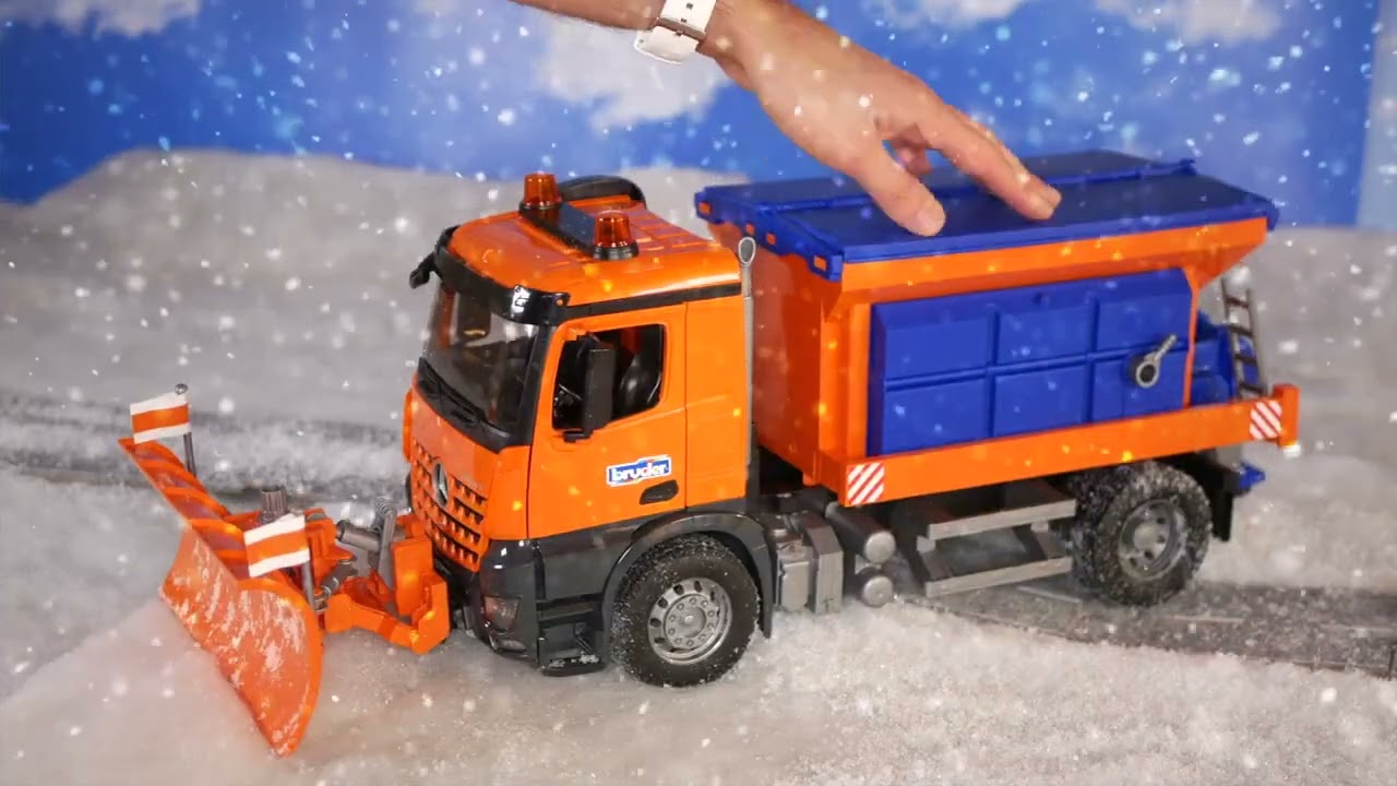 Bruder Toys Save Christmas delivering presents through the snow