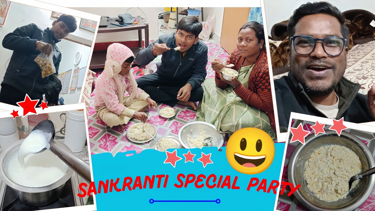 Best Desi Nashta: Dahi Chuda & Til Laddu with Family! 😋