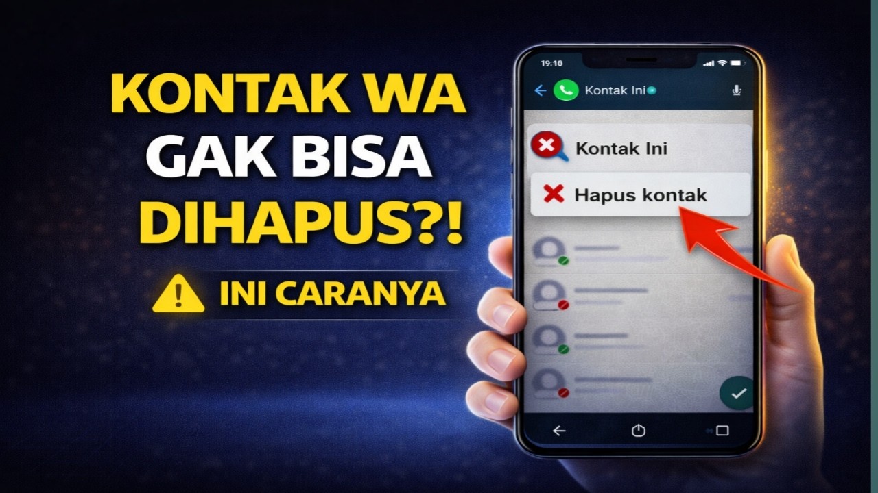KONTAK WHATSAPP GAK BISA DIHAPUS? INI SOLUSINYA!