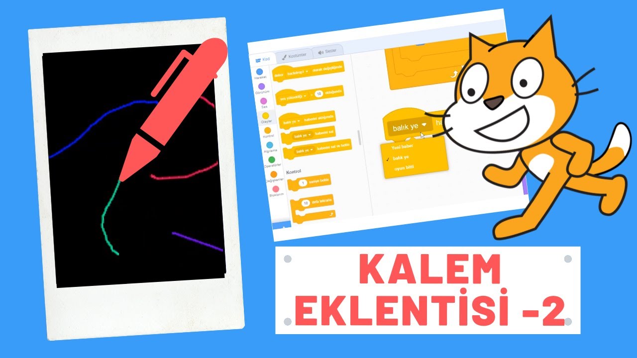 Programlama ile Resim Çizmek - Scratch Kalem Eklentisi Kullanımı 2