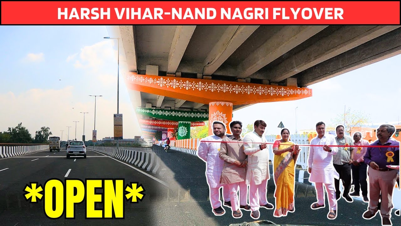 Delhi CM Inaugurates Harsh Vihar-Nand Nagri Flyover | Big Relief for Traffic #detoxtraveller