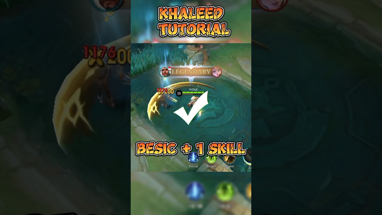 Учебное пособие по игре Khaleed для начинающих 🫂 #mobilelegendstoday #mobilelegends #foryou #mlbb...