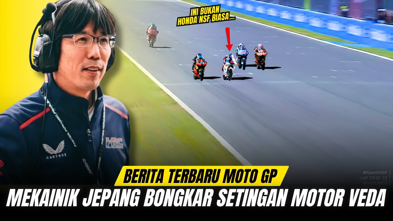 GILA ‼️PANTESAN GAK TERKEJAR, MEKANIK HRC BONGKAR RAHASIA MESIN JAHAT VEDA DI TEST JEREZ !