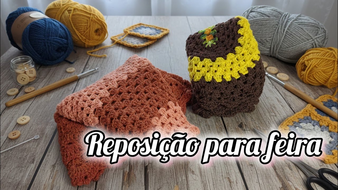 📝Peças de crochê que SEMPRE vendem em feiras (não fico sem!).