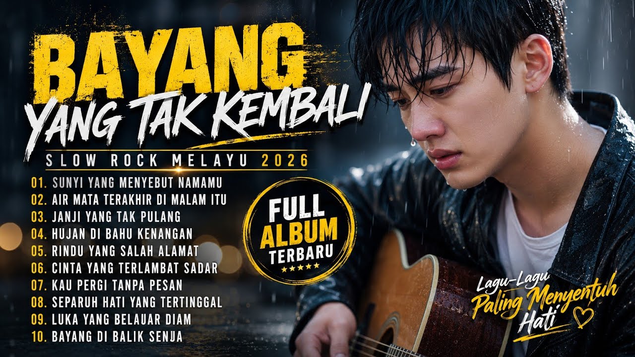 BAYANG YANG TAK KEMBALI | Slow Rock Melayu Full Album Terbaru 2026 | Lagu Sedih Penuh Perasaan