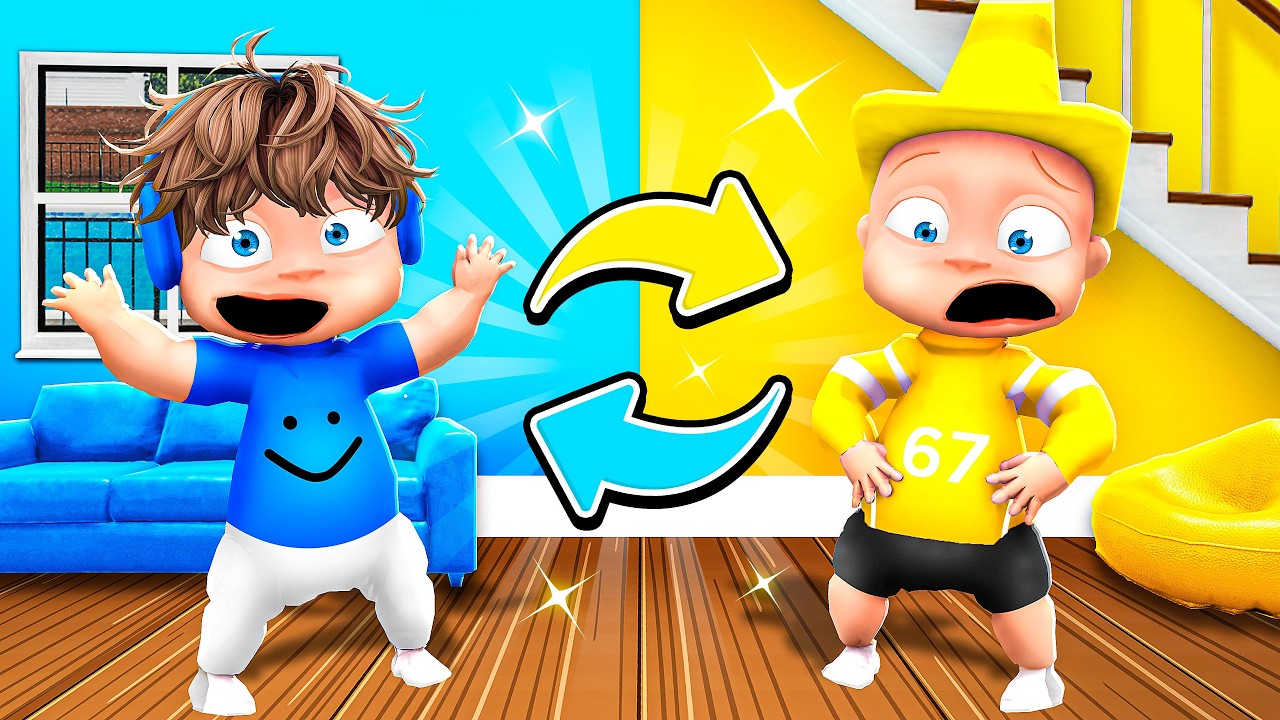 SWAPPING COLORS WITH MY LIL BRO! (Whos Your Daddy)