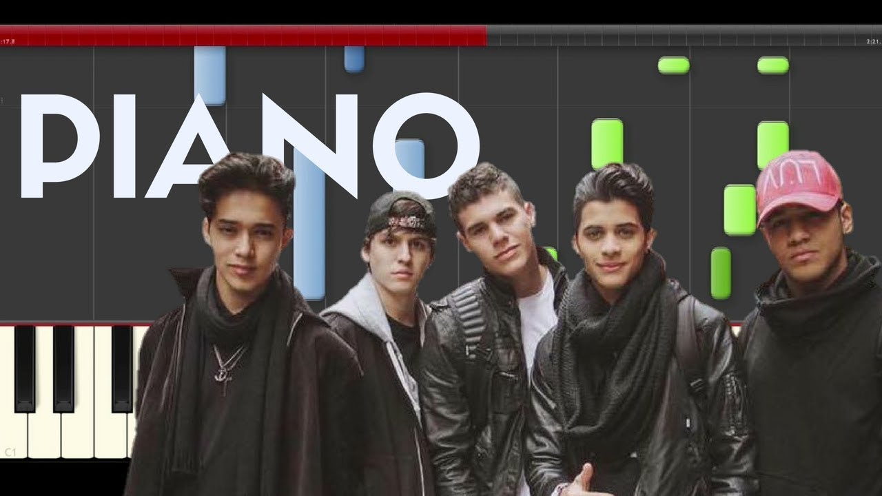 CNCO Se Vuelve Loca Piano Midi tutorial Sheet app Cover Karaoke