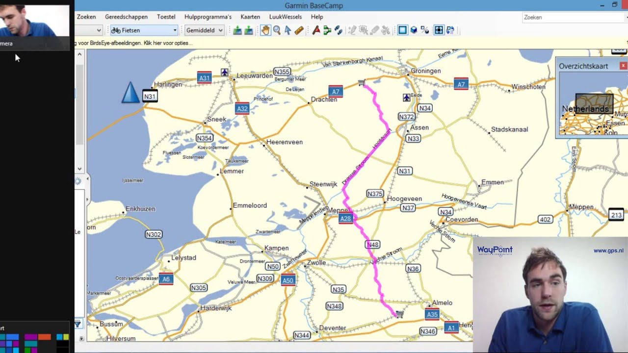 Starten met Garmin BaseCamp - tutorial - 04 - Gegevens met BaseCamp ordenen exporteren importeren