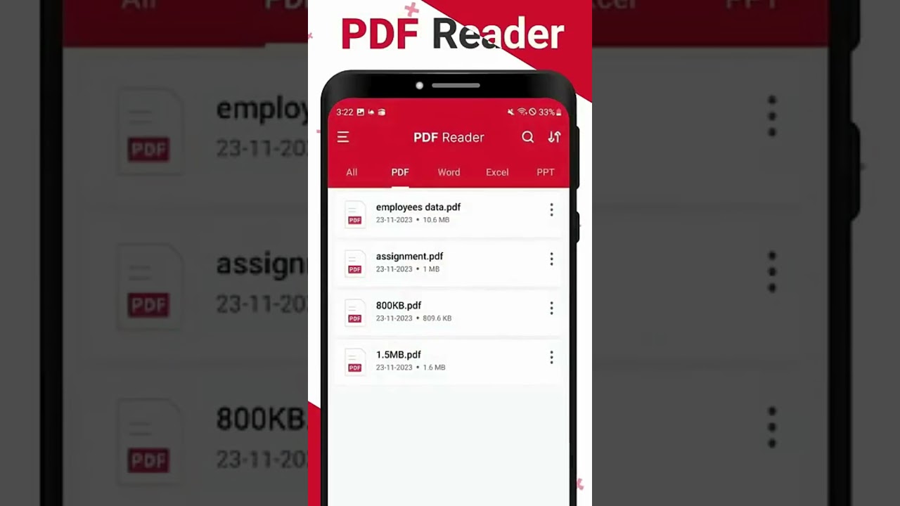 PDF Reader &ndash; PDF Viewer app has a built in PDF file manager