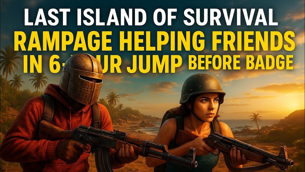 Helping Friends 6 hour Jump On rampage Server || Last Island Of Sarvival gameplay Video.