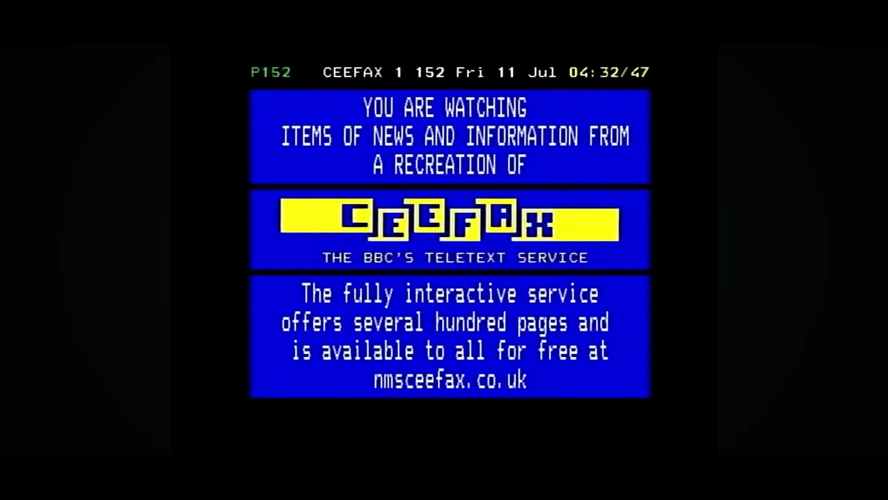 Pages from Ceefax 11/07/2025