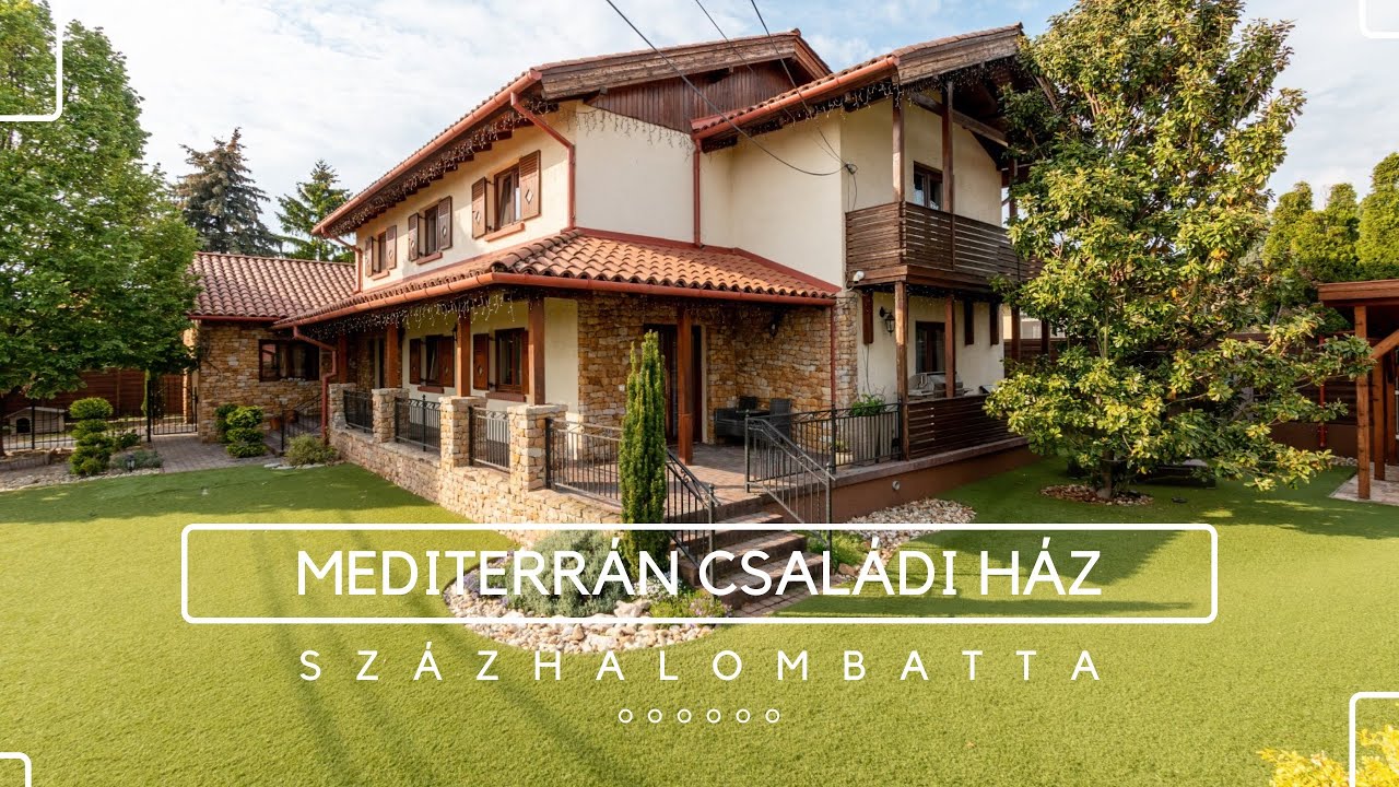 Újszerű mediterrán családi ház Százhalombattán