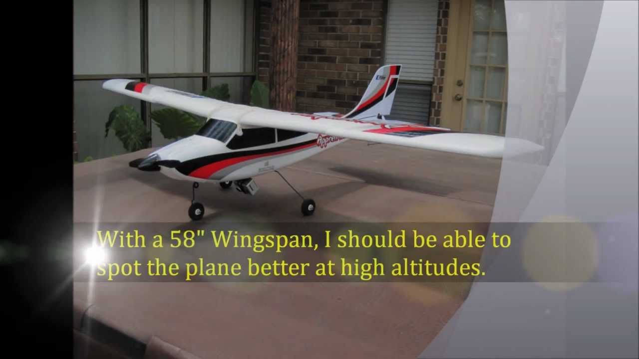 My first GoPro Flight with my E-Flight Apprentice 15e with Altimeter