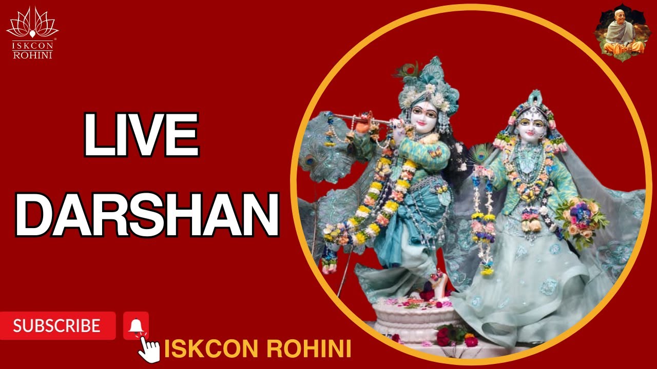 Live Darshan  --  26th January 2026#iskconrohiniofficial